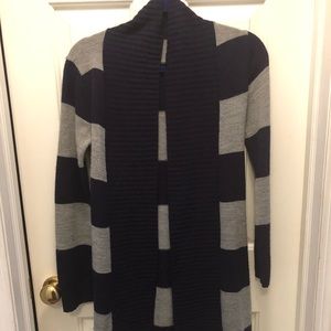 Navy Blue & Gray/Grey Cardigan